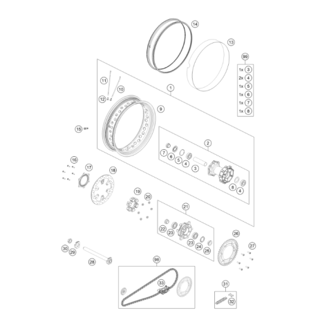 ROUE ARRIERE 901 NORDEN 2022