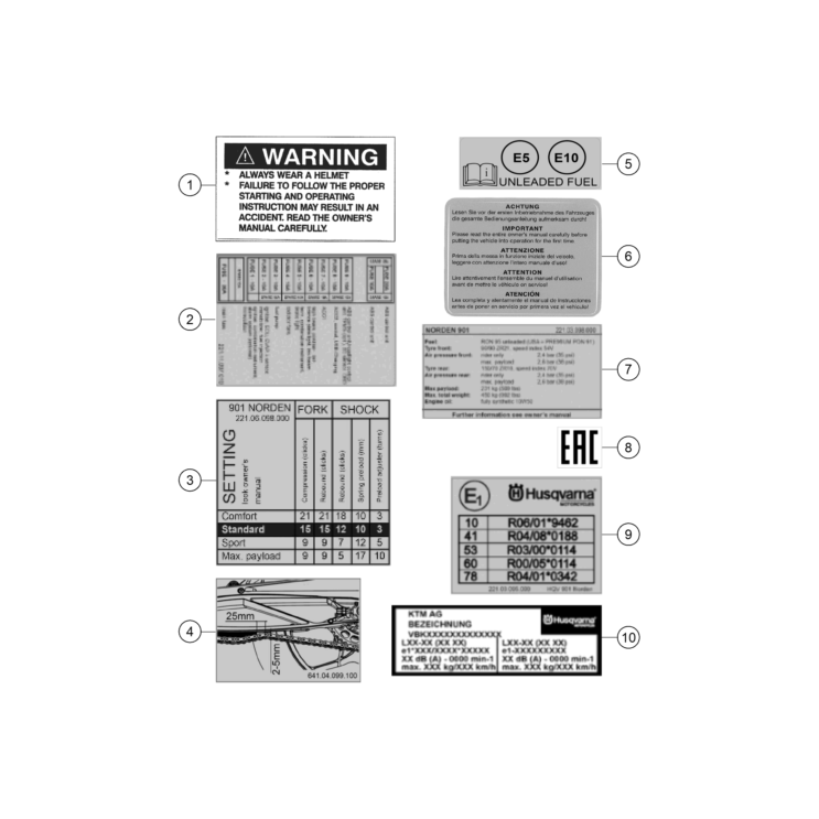 TECHNIC INFORMATION STICKER