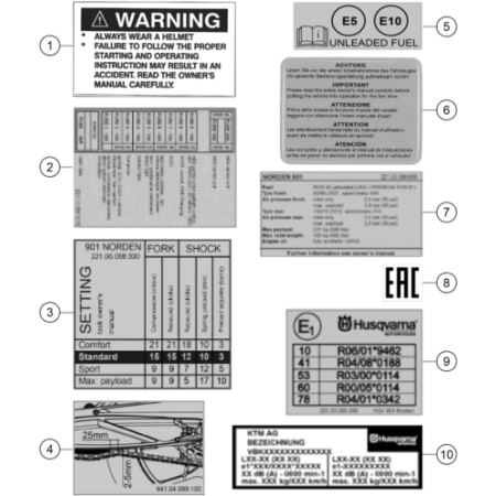 TECHNIC INFORMATION STICKER