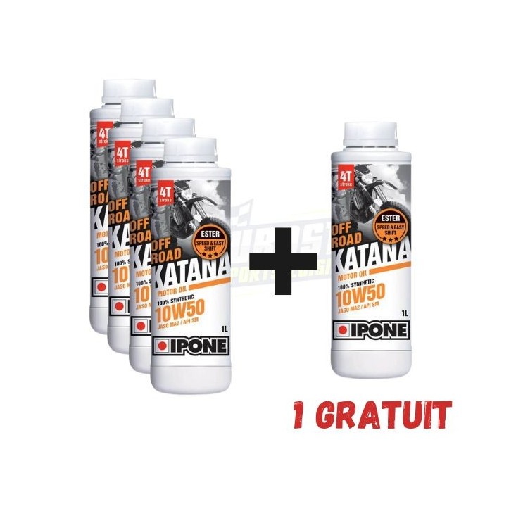 Pack Ipone Huile Moteur KATANA OFF ROAD 10W50 pour Sherco