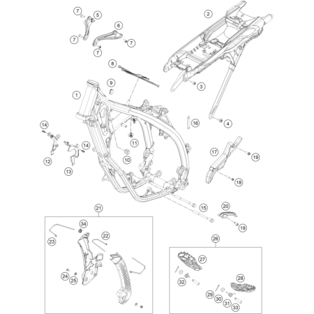 CADRE HUSQVARNA 150 TEI 2024