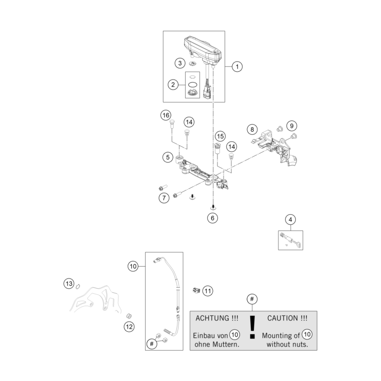 INSTRUMENTS / SYSTÈME DE VERROUILLAGE HUSQVARNA 150 TEI 2024