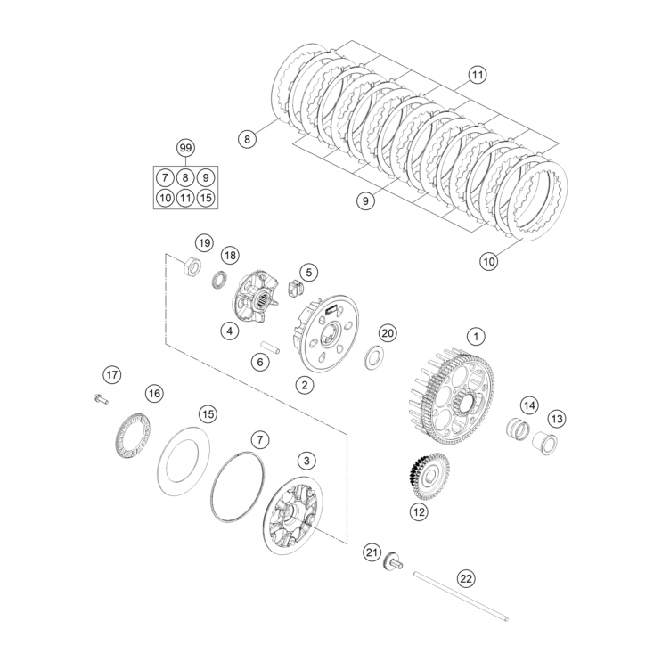 EMBRAYAGE HUSQVARNA 300 TEI PRO 2024