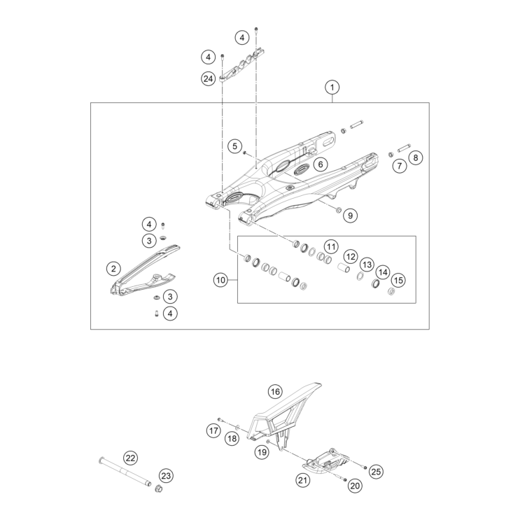 BRAS OSCILLANT HUSQVARNA 300 TEI PRO 2024