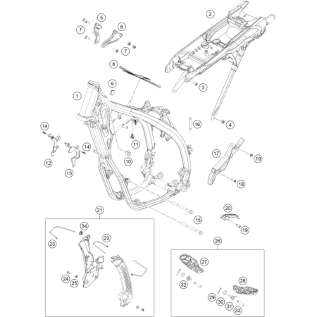 CADRE HUSQVARNA 250 FE 2024