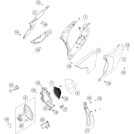 BOITE A AIR HUSQVARNA 250...