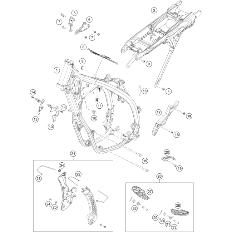 CADRE HUSQVARNA 350 FE 2024