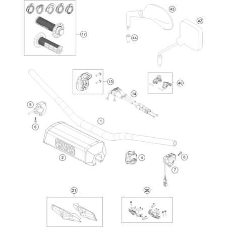 GUIDON COMMANDES HUSQVARNA...