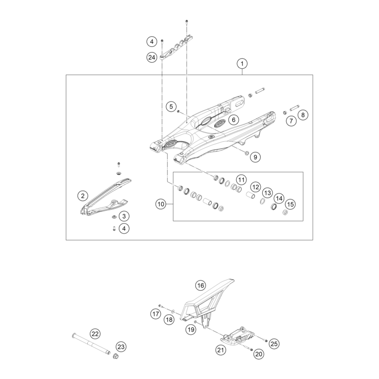 BRAS OSCILLANT HUSQVARNA 450 FE 2024