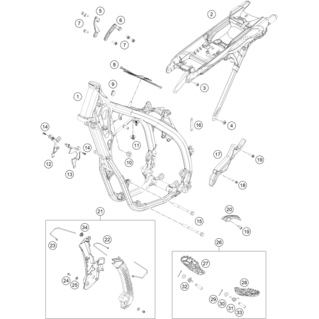 CADRE HUSQVARNA 501 FE 2024