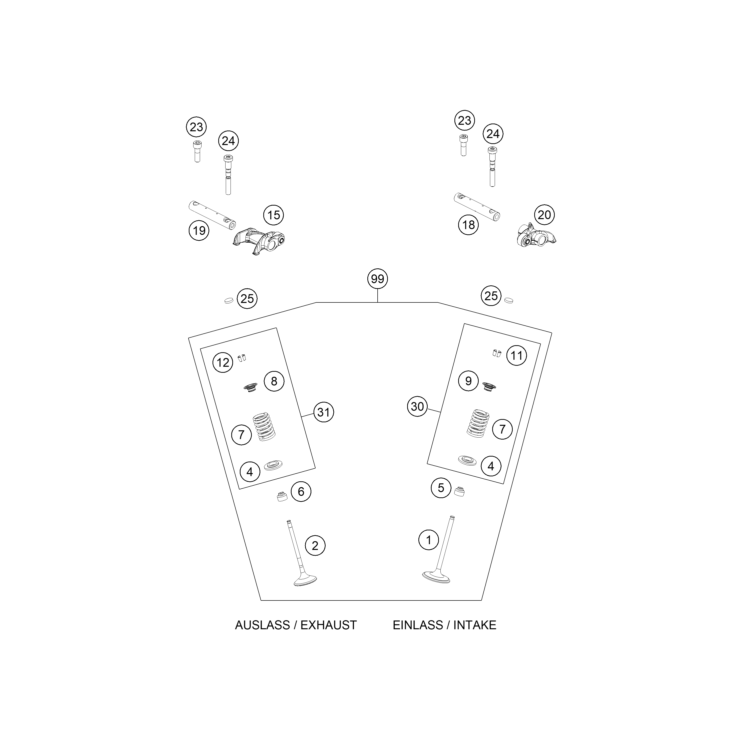 SOUPAPES HUSQVARNA 501 FE 2024