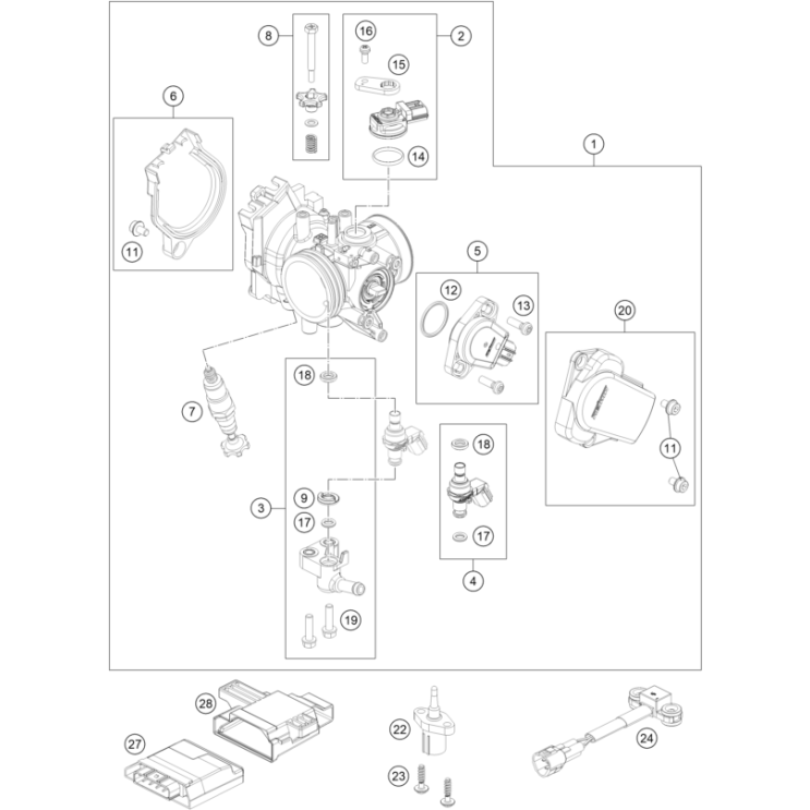CORPS D'INJECTION HUSQVARNA 501 FE 2024