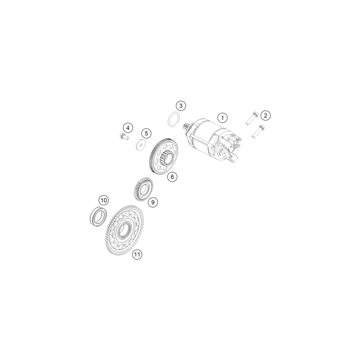 DEMARREUR ELECTRIQUE HUSQVARNA 450 FS 2024