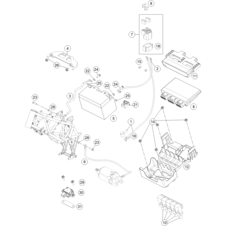 BATTERIE HUSQVARNA 701...