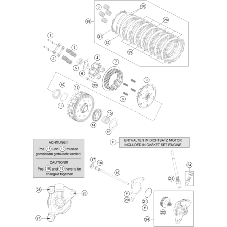 EMBRAYAGE HUSQVARNA 701...