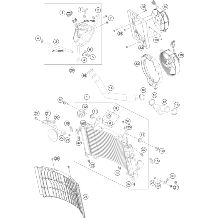 SYSTEME DE REFROIDISSEMENT HUSQVARNA 701 ENDURO 2021
