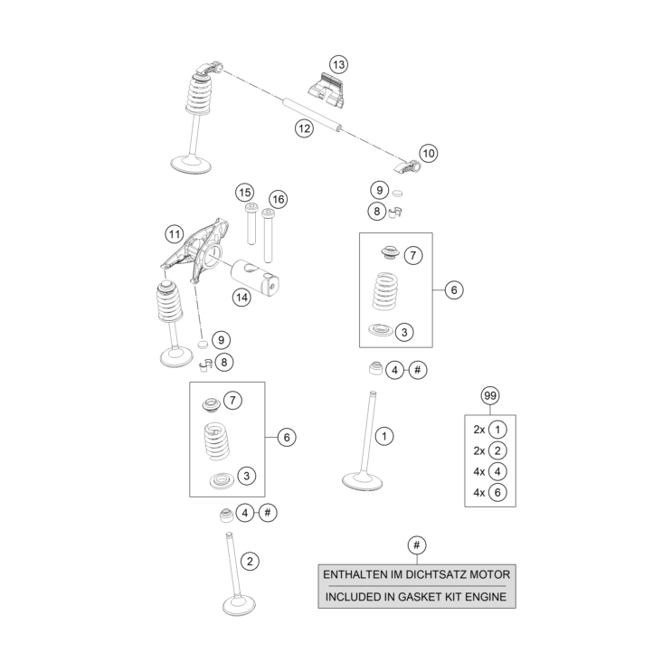 SOUPAPES HUSQVARNA 701 ENDURO 2021