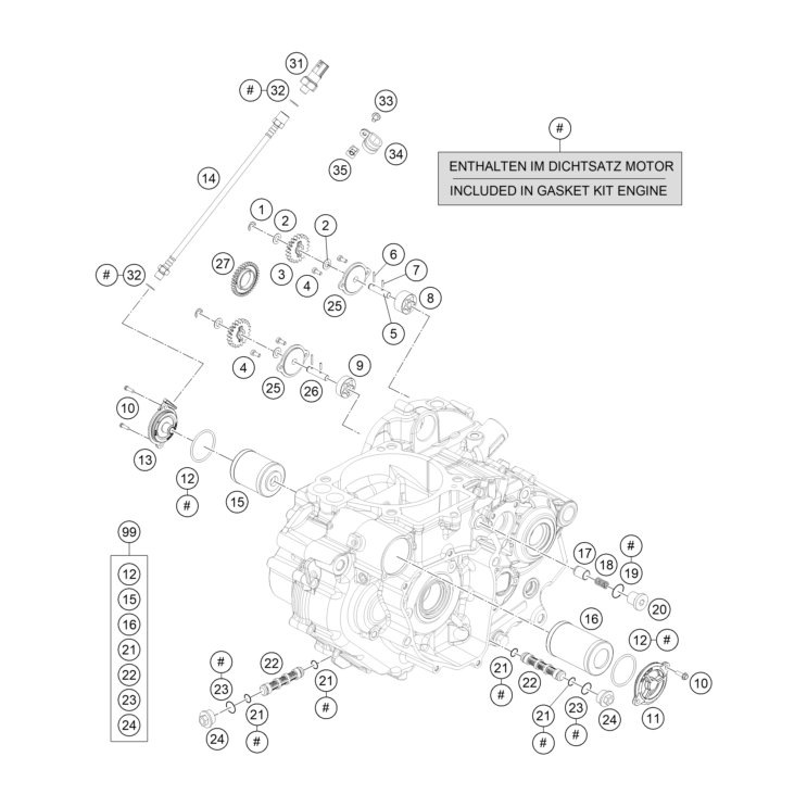 SYSTEME DE LUBRIFICATION HUSQVARNA 701 ENDURO 2021