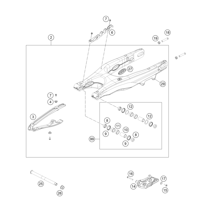BRAS OSCILLANT HUSQVARNA 350 FC 2024