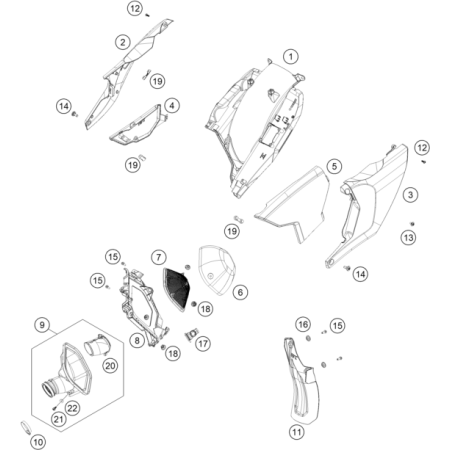 BOITE A AIR HUSQVARNA 350...