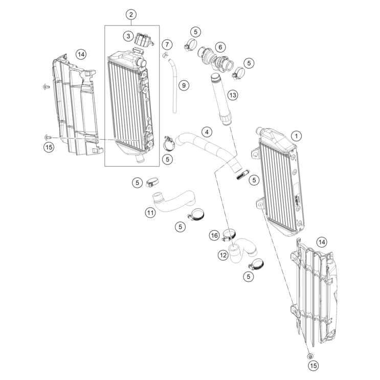 SYSTEME DE REFROIDISSEMENT HUSQVARNA 350 FC 2024