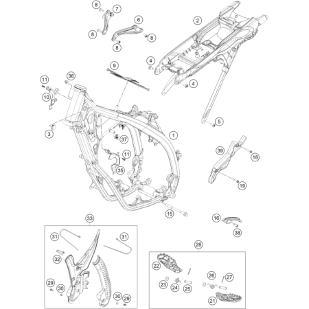 CADRE HUSQVARNA 125 TC 2024