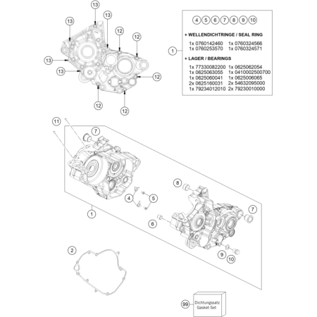 CARTER MOTEUR HUSQVARNA 125...