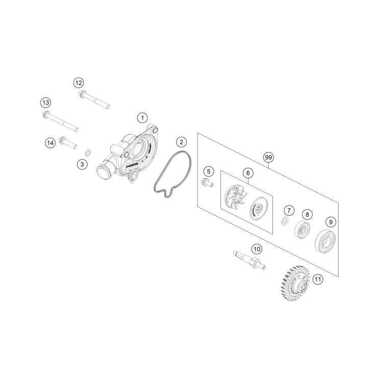 POMPE A EAU HUSQVARNA 125 TC 2024