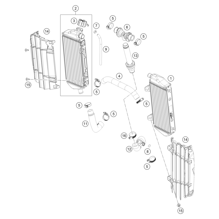 SYSTEME DE REFROIDISSEMENT HUSQVARNA 250 TC 2024
