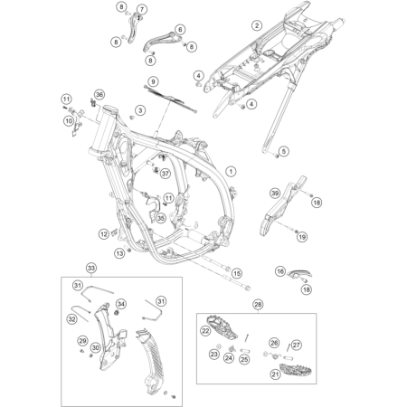 CADRE HUSQVARNA 250 TC 2024