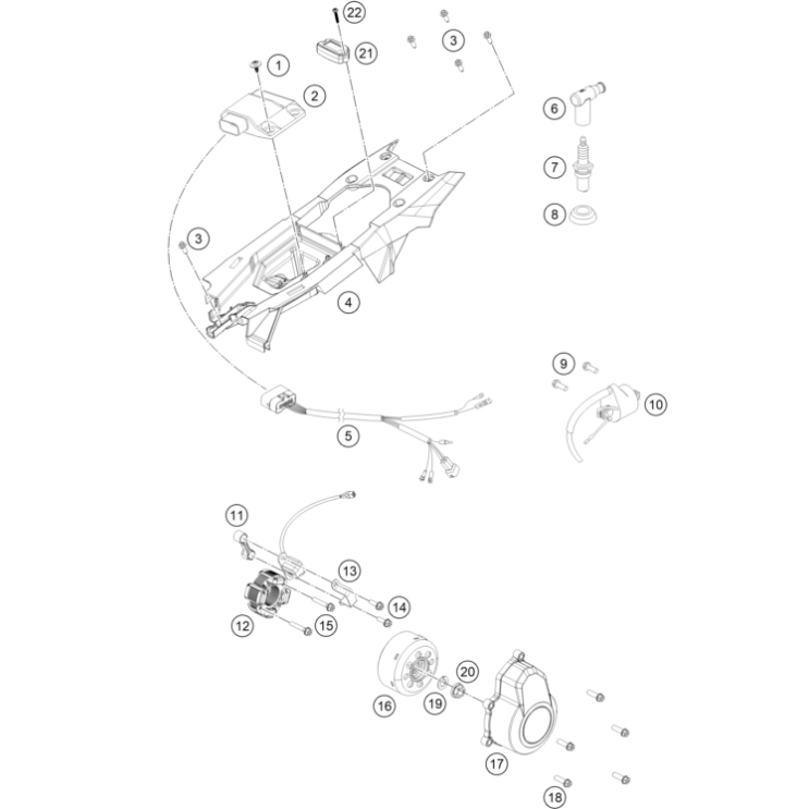 SYSTEME D'ALLUMAGE HUSQVARNA 85 TC GRANDES ROUES 2024