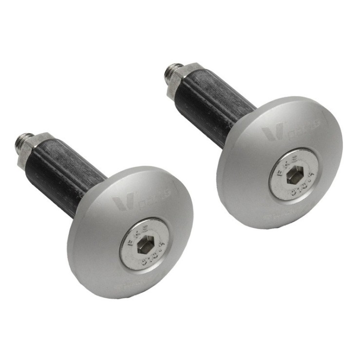 Embout de guidon V-PARTS Ø12-18mm pour Husqvarna GRIS Embout de guidon V-PARTS Ø12-18mm pour Husqvarna GRIS