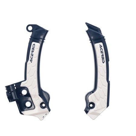Protection de cadre ACERBIS X-GRIP Bleu et Blanc - Husqvarna TE/FE 2024 