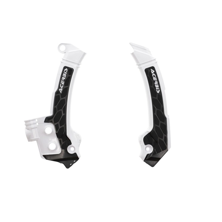 Protection de cadre ACERBIS X-GRIP Blanc et Noir - Husqvarna TE/FE 2024 