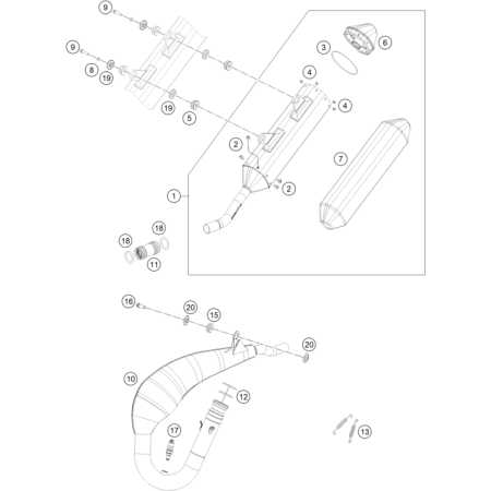 ECHAPPEMENT HUSQVARNA 250...