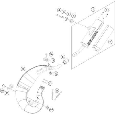 ECHAPPEMENT HUSQVARNA 50 TC...
