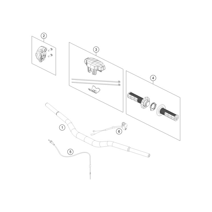 GUIDON, ARMATURES HUSQVARNA 65 TC 2025