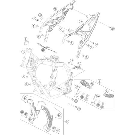 CADRE HUSQVARNA 65 TC 2025