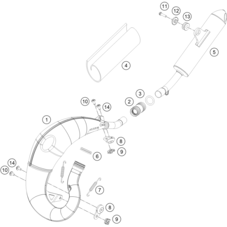 ECHAPPEMENT HUSQVARNA 65 TC...