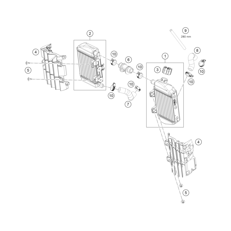 SYSTEME DE REFROIDISSEMENT HUSQVARNA 65 TC 2025