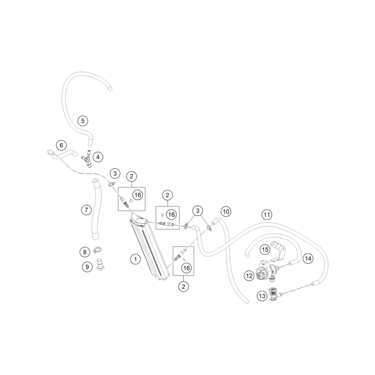 FILTRE ANTIPOLUTION HUSQVARNA 250 FE 2025
