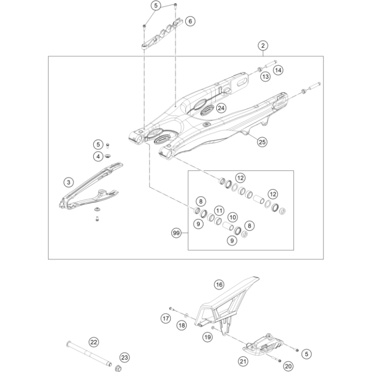 BRAS OSCILLANT HUSQVARNA 450 FE 2025