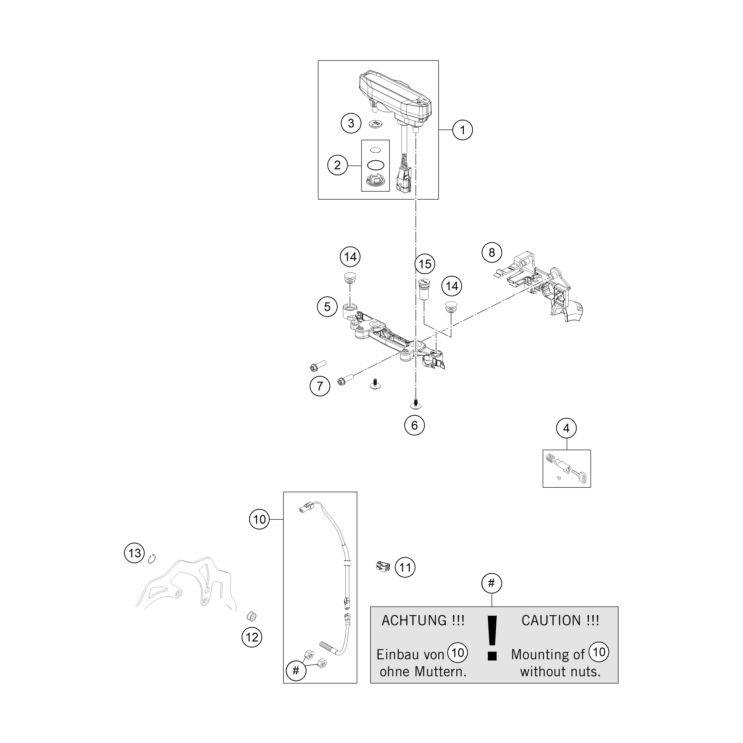 INSTRUMENTS / SYSTÈME DE VERROUILLAGE HUSQVARNA 450 FE 2025