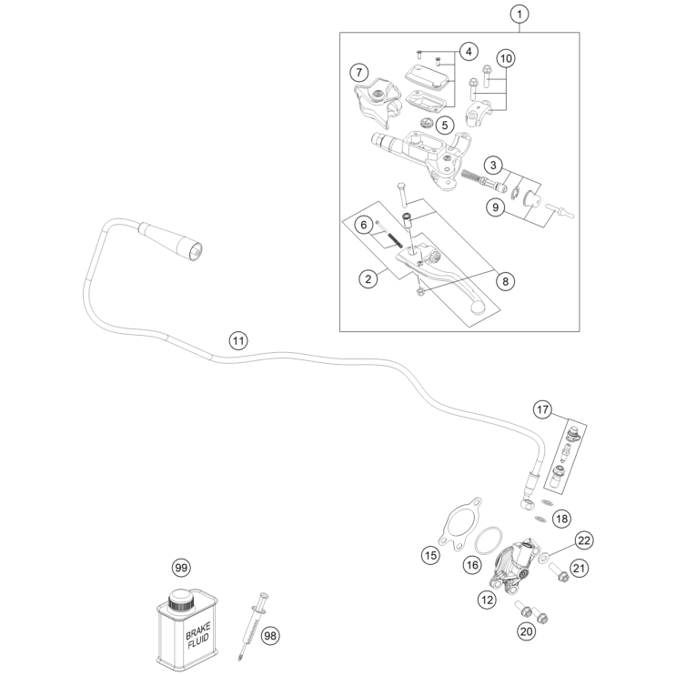 SYSTÉME DE COMMANDE D'EMBRAYAGE HUSQVARNA 250 FC 2025
