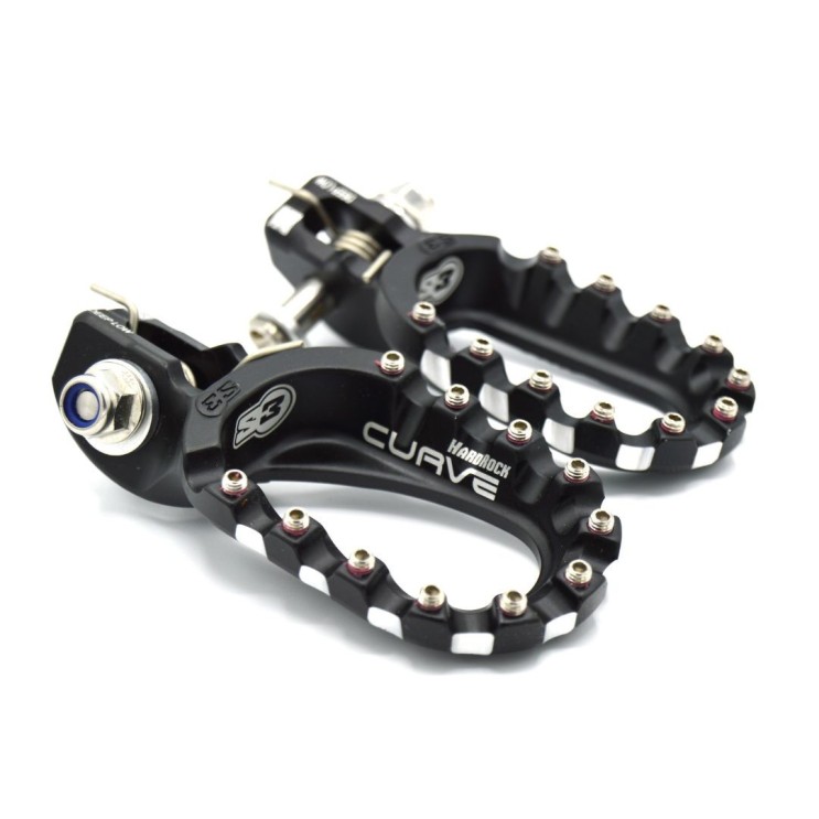 Repose pieds S3 CURVE DEEP LOW Noir pour HVA/KTM TEI 2017 à 2022 Repose pieds S3 CURVE DEEP LOW Noir pour HVA/KTM TEI 2017 à 2022