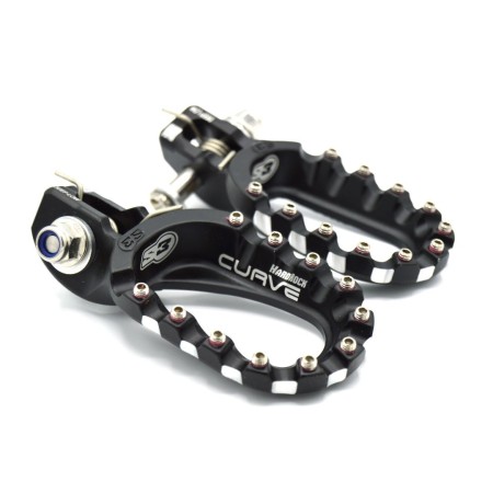 Repose pieds S3 CURVE DEEP LOW Noir pour HVA/KTM TEI 2017 à 2022