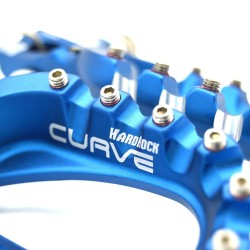 Repose-pied bleu S3 haut Curve pour Husqvarna