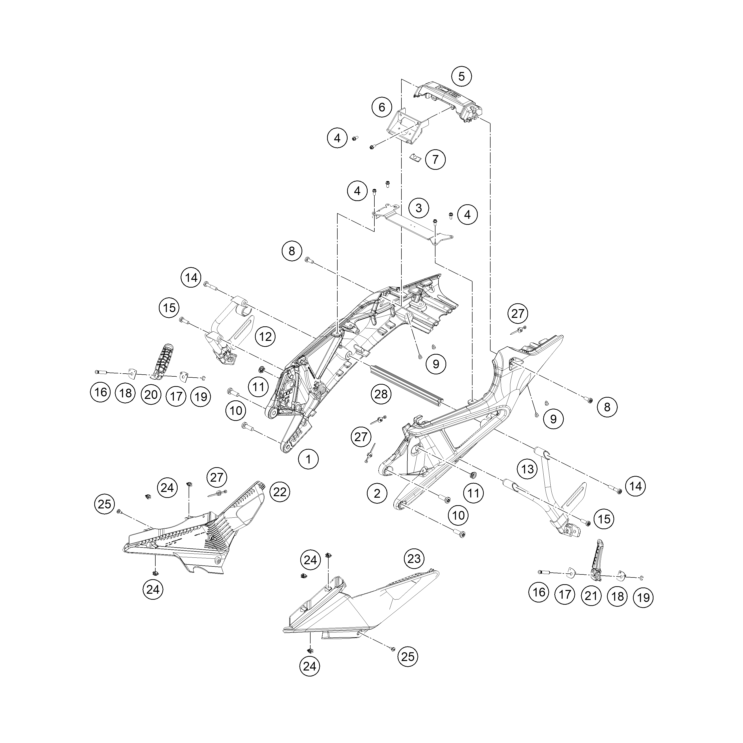 BRAS OSCILLANT HUSQVARNA  801 SVARTPILEN 2024