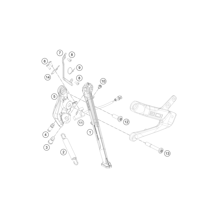 BEQUILLE LATERALE / BEQUILLE CENTRALE HUSQVARNA  801 SVARTPILEN 2024