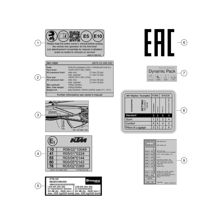 STICKERS HUSQVARNA  801 SVARTPILEN 2024